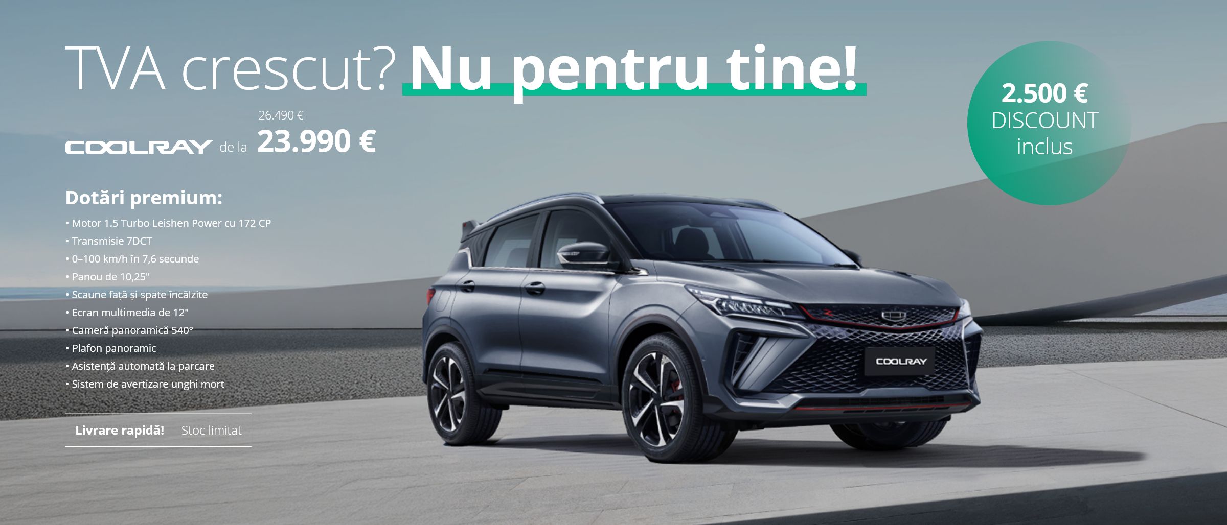 Ofertă Geely Coolray