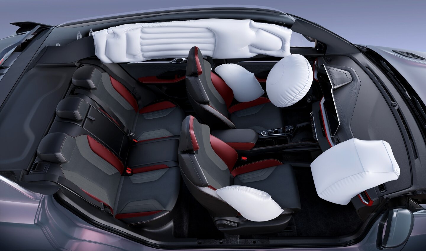 Sistemul cu 6 airbag-uri din Geely Coolray