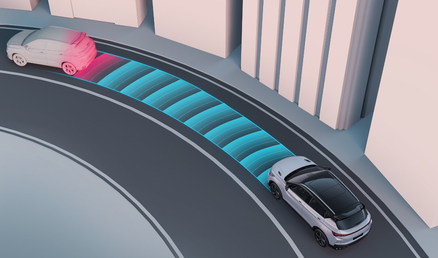 Tempomat adaptiv pe Geely Coolray