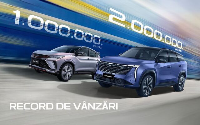 Geely Starray atinge 2 milioane de unitati vandute, Coolray – 1 milion
