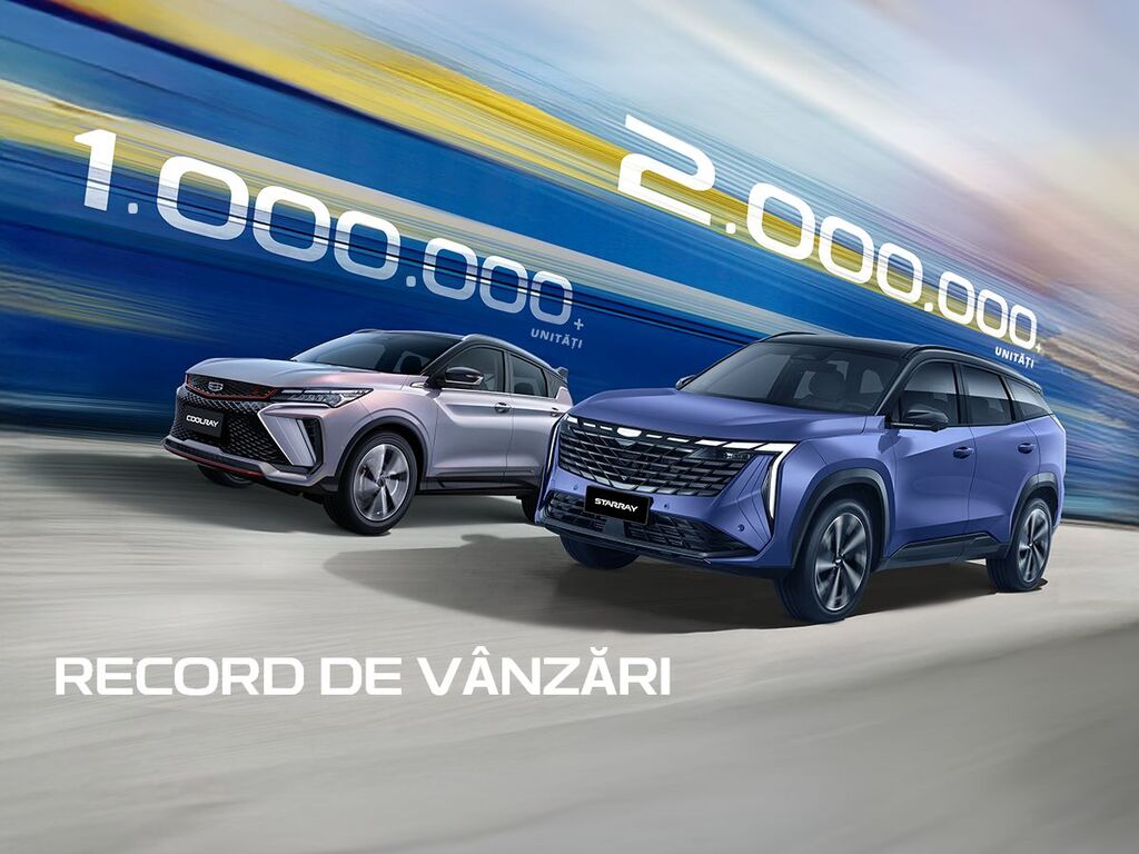 Geely Starray atinge 2 milioane de unitati vandute, Coolray – 1 milion